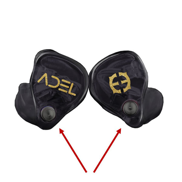 ADEL™ B1 Auto Modules by Asius Technologies shown inserted in Empire Ears Zeus-R ADEL™ IEMs