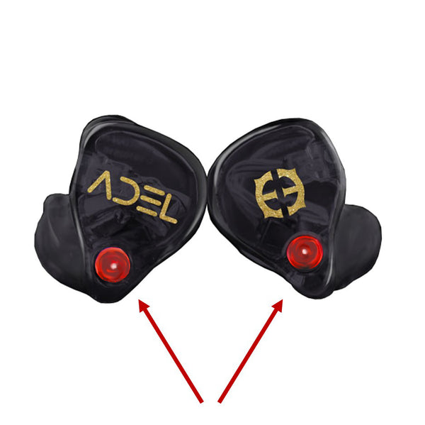 ADEL™ G1 Auto Modules by Asius Technologies shown inserted in Empire Ears Zeus-R ADEL™ IEMs