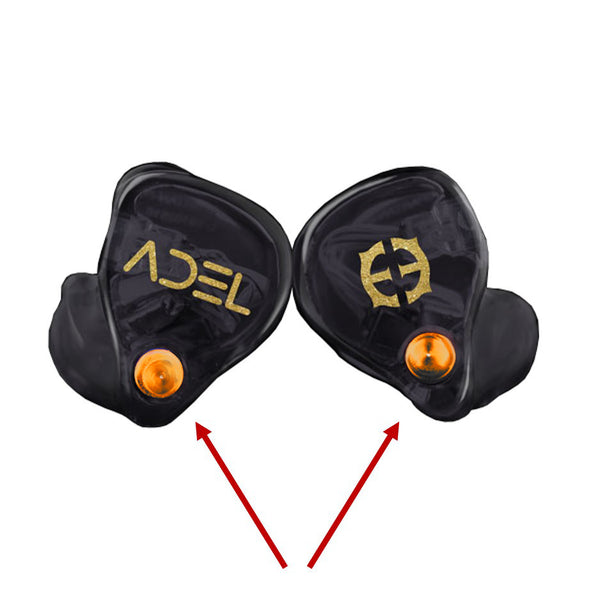 ADEL™ O1 Auto Modules by Asius Technologies shown inserted in Empire Ears Zeus-R ADEL™ IEMs